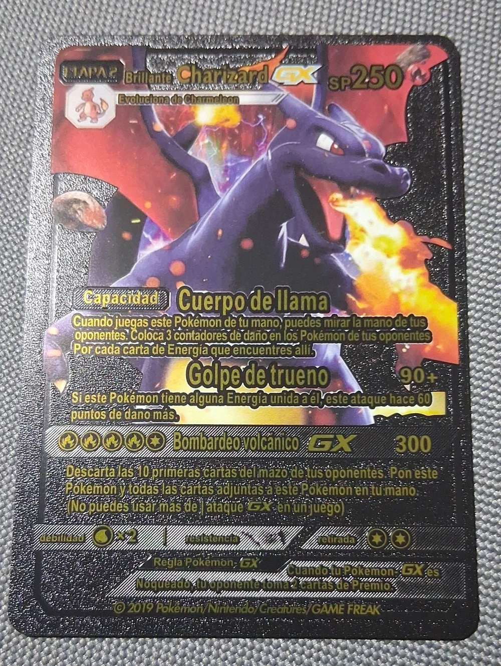 Charizard GX  Pokémon Card - Black & Red Flame Artwork